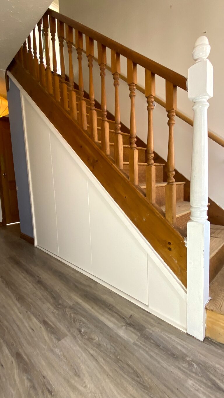 Closed Cupboard under the stairs
