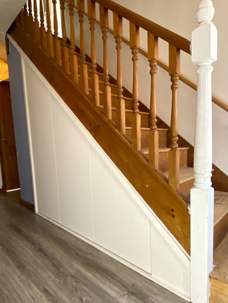 Closed Cupboard under the stairs