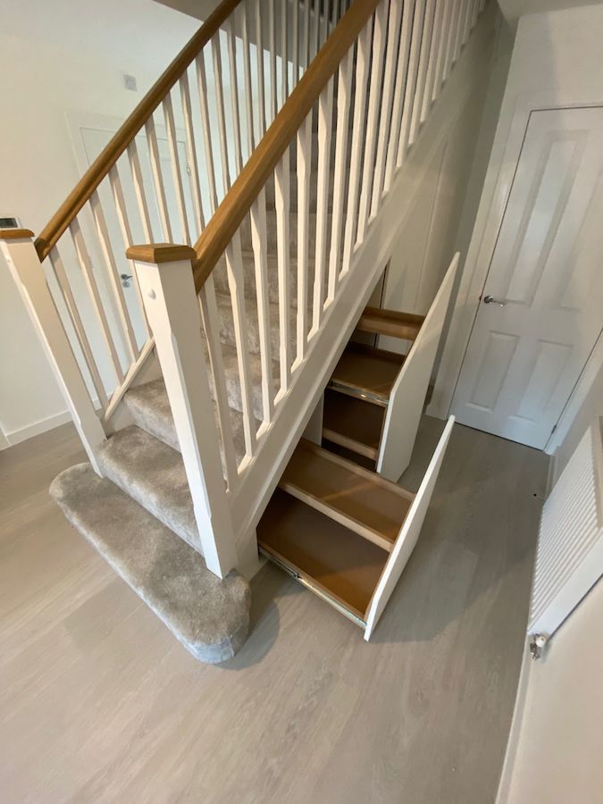 3 section understair storage